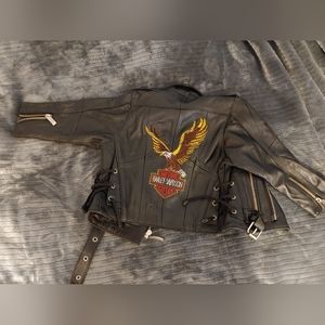 Harley Davidson Faux(?) Leather Jacket - XS